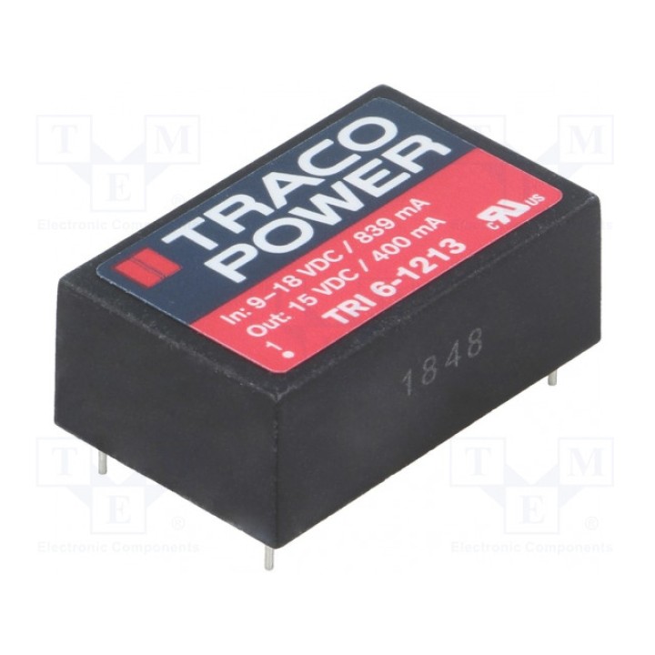 Преобразователь DC/DC TRACO POWER TRI 6-1213 (TRI6-1213)