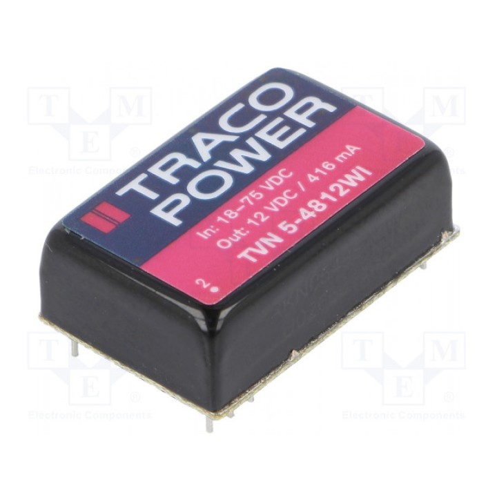 Преобразователь DC/DC TRACO POWER TVN 5-4812WI (TVN5-4812WI)