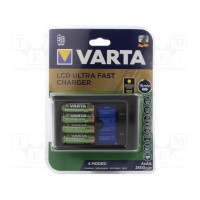 Зарядустр микропроцессорное VARTA LCD-ULFC-CHARGER4X