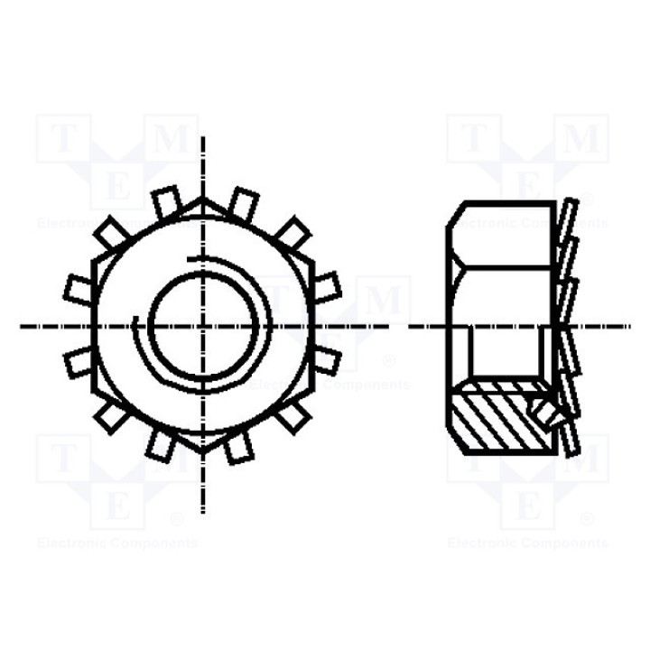 Гайка шестигранная M4 BOSSARD M4BN1364 (B4-BN1364)