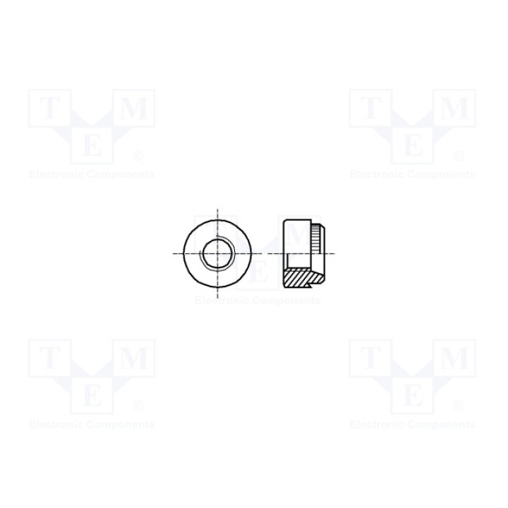 Заклепочная гайка круглая BOSSARD M4BN197 (B4-BN197)