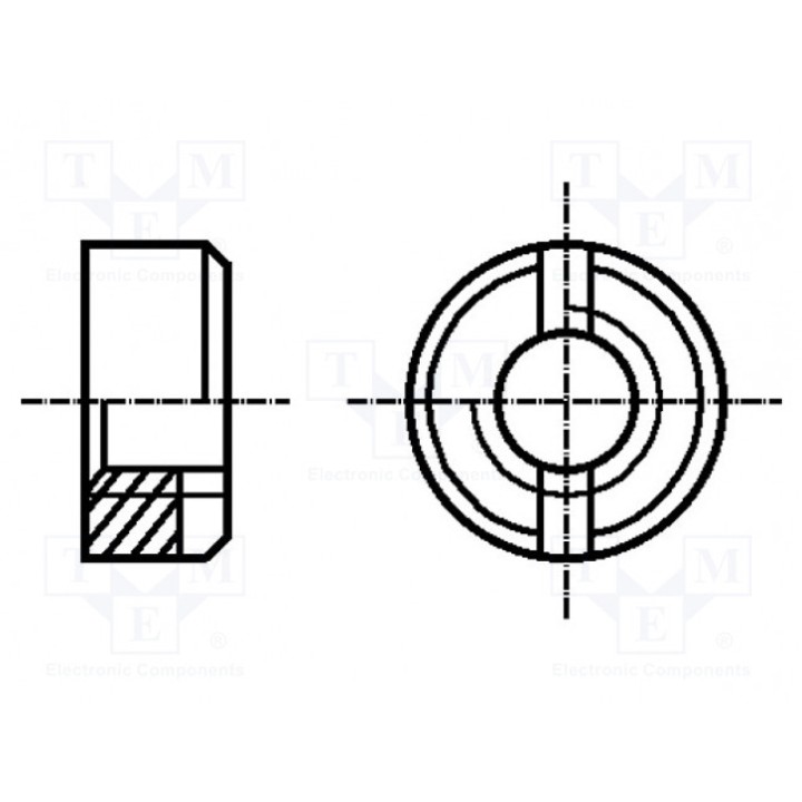 Гайка круглая M5 BOSSARD M5BN530 (B5-BN530)