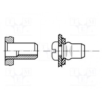 Гайка-заклепка M6 BOSSARD B6-4.5-BN4577