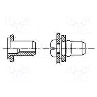 Гайка-заклепка M6 BOSSARD B6-5.5-BN4575