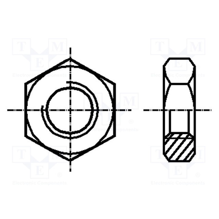 Гайка шестигранная M8 BOSSARD M8BN124 (B8-BN124)