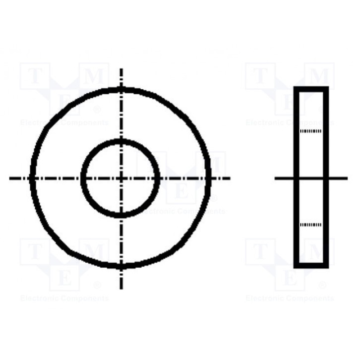 Шайба круглая M10 D=25мм BOSSARD M10BN737 (B10-BN737)