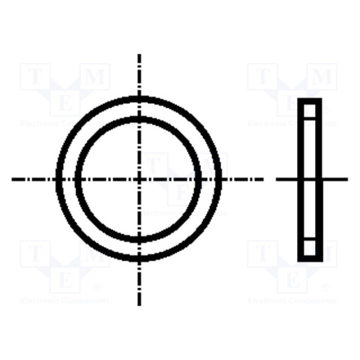 Шайба круглая M12 D=16мм BOSSARD 1271407 (B12-BN739)