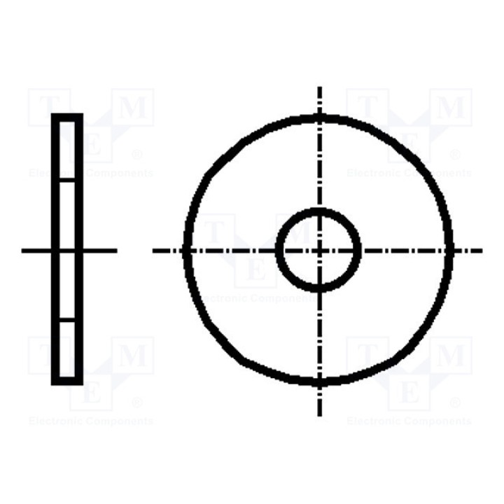 Шайба круглая M16 D=50мм BOSSARD 1270087 (B16-BN729)