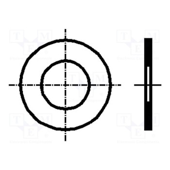 Шайба круглая M16 BOSSARD B16X22X0.3-BN1976