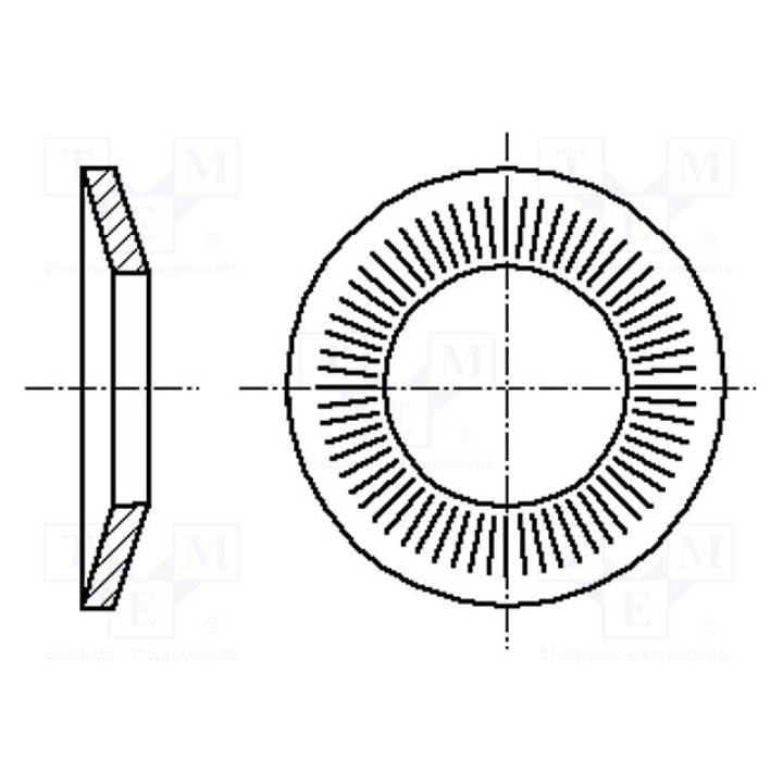 Шайба коническая M3 BOSSARD M3BN2332 NFE25-511M (B3-BN2332)