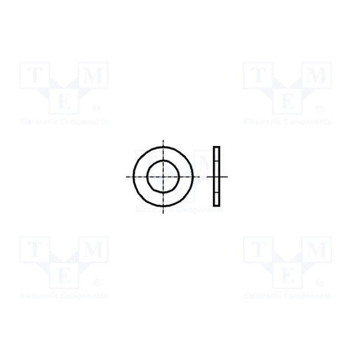 Шайба круглая M4 D=9мм BOSSARD 1215930 (B4-BN561)