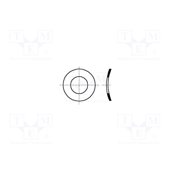 Шайба пружинная,изогнутая M5 BOSSARD 1250159 (B5-BN677)