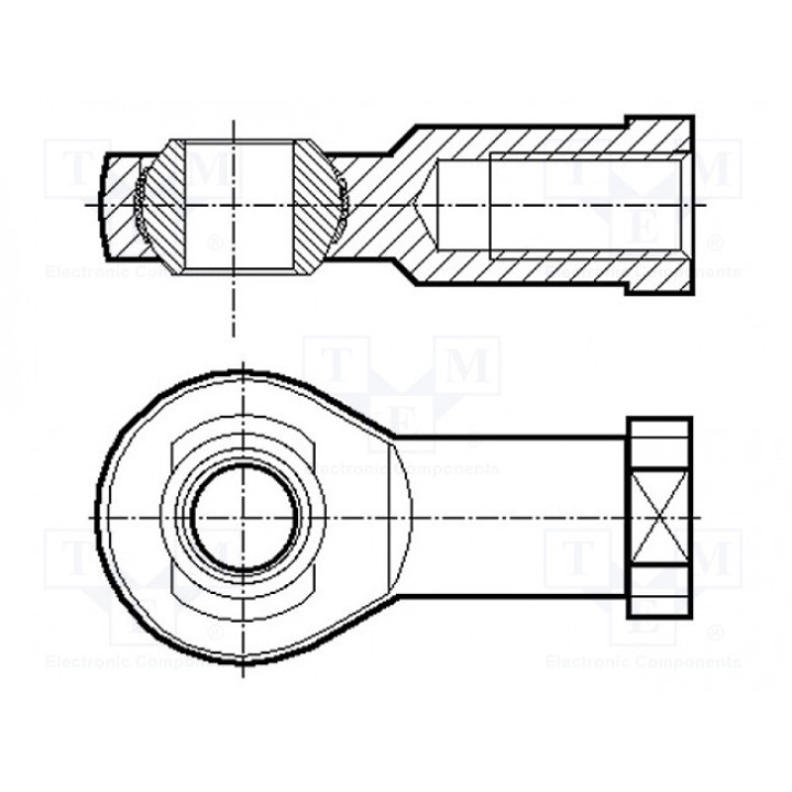 Шарнирная головка BOSSARD S24O-B25-BN99 (B25-BN99)