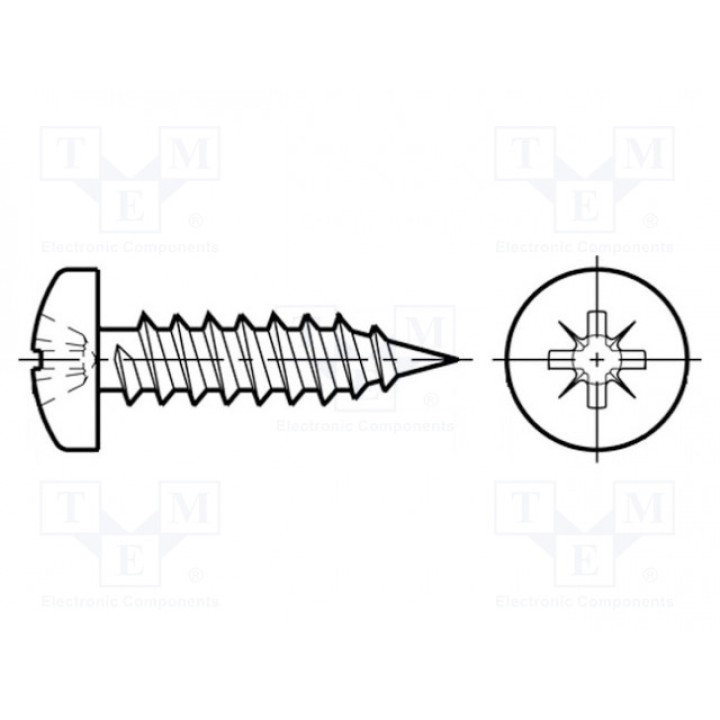 Винт BOSSARD 3061515 (B2.2X9.5-BN13259)