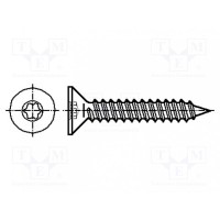 Винт 2,9x13 Головка потайная BOSSARD B2.9X13-BN11255