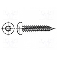 Винт 2,9x13 Головка сферическая BOSSARD B2.9X13-BN13274