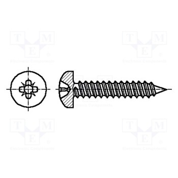 Винт 2,9x6,5 BOSSARD B2.9X6.5-BN14064