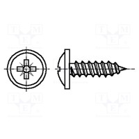 Винт 2,9x9,5 BOSSARD B2.9X9.5-B14072