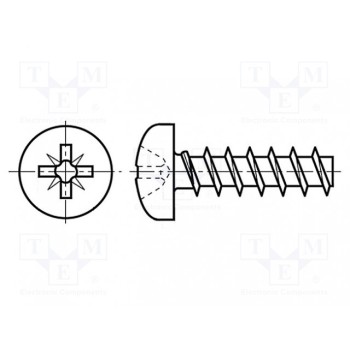 Винт BOSSARD B3.5X16-BN82428