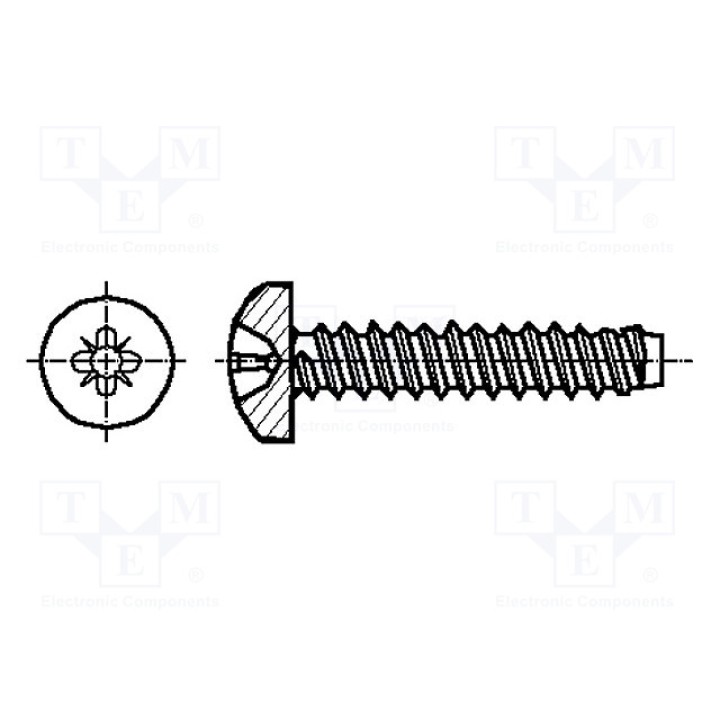 Винт BOSSARD M3.5X6.5BN14065 (B3.5X6.5-B14065)