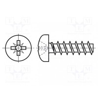 Винт BOSSARD B3X8-BN82428-BK