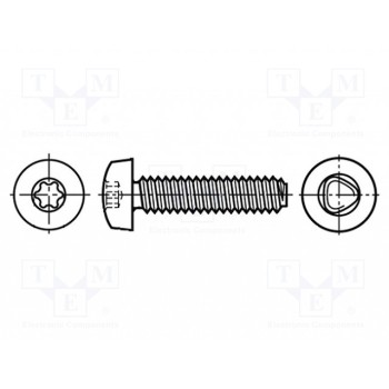 Винт для металла 4x10 BOSSARD B4X10-BN13916