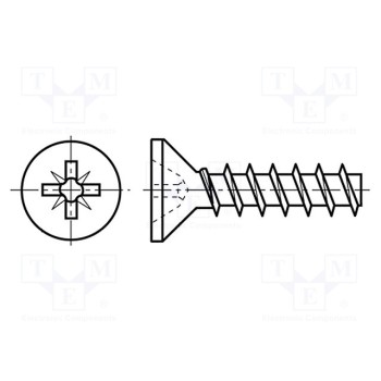 Винт для термопластов BOSSARD B4X14-BN82427