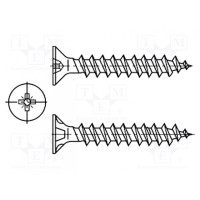 Винт SPAX для ДСП 4x50 BOSSARD B4X50-BN1218