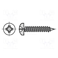 Винт KRAFTBERG K6.3X45-D7981C-A2