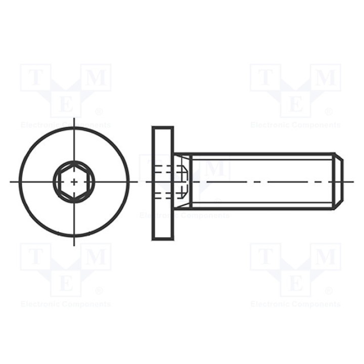 Винт BOSSARD 1415832 (B10X30-BN1206)