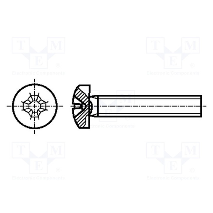 Винт M2x2 BOSSARD 3056355 (B2X2-BN384)