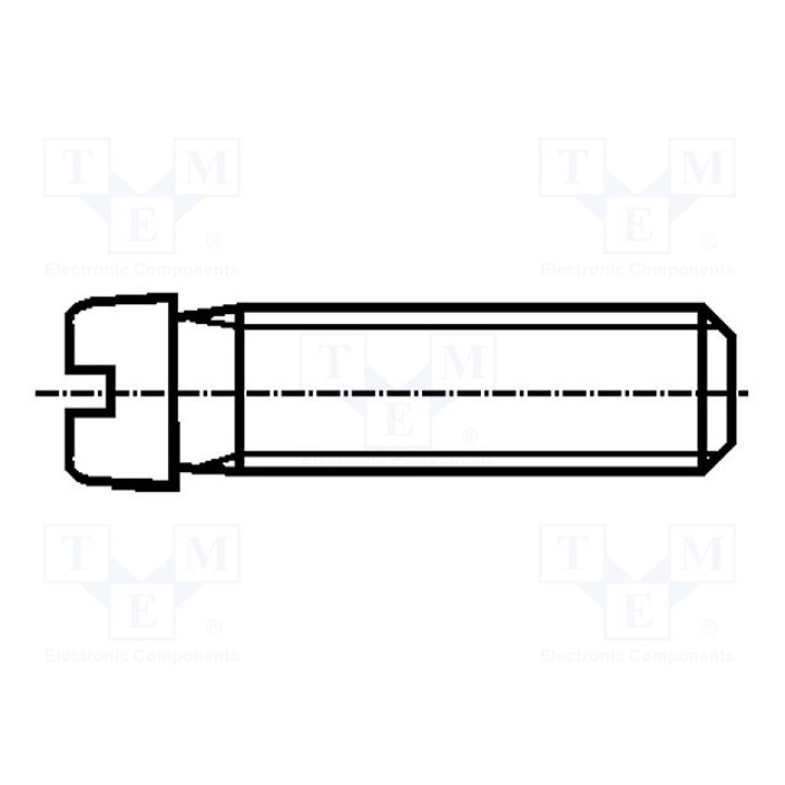 Винт M2x6 Головка цилиндрическая BOSSARD 1097091 (B2X6-BN404)