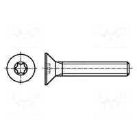 Винт M2x6 Головка потайная BOSSARD B2X6-BN4851