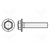 Винт с юбкой M3x8 BOSSARD B3X8-BN5950