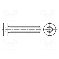 Винт M4x16 Головка цилиндрическая BOSSARD B4X16-BN4850