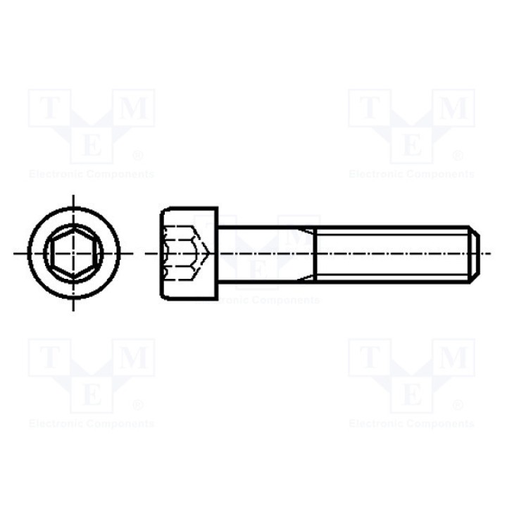 Винт KRAFTBERG M10X60D912-A2 (M10X60-D912-A2)