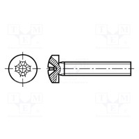 Винт M3x10 KRAFTBERG M3X10-D7985B