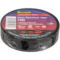 Лента электроизоляционная W 19мм 3M SCOTCH-700BK-19-20