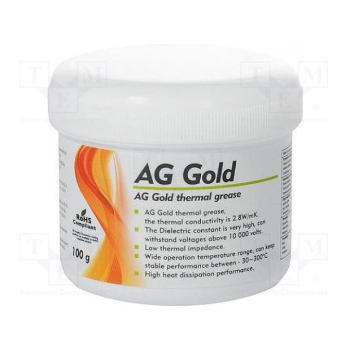 Теплопроводящая паста AG TERMOPASTY ART.AGT-119 (PASTA-GOLD-100)