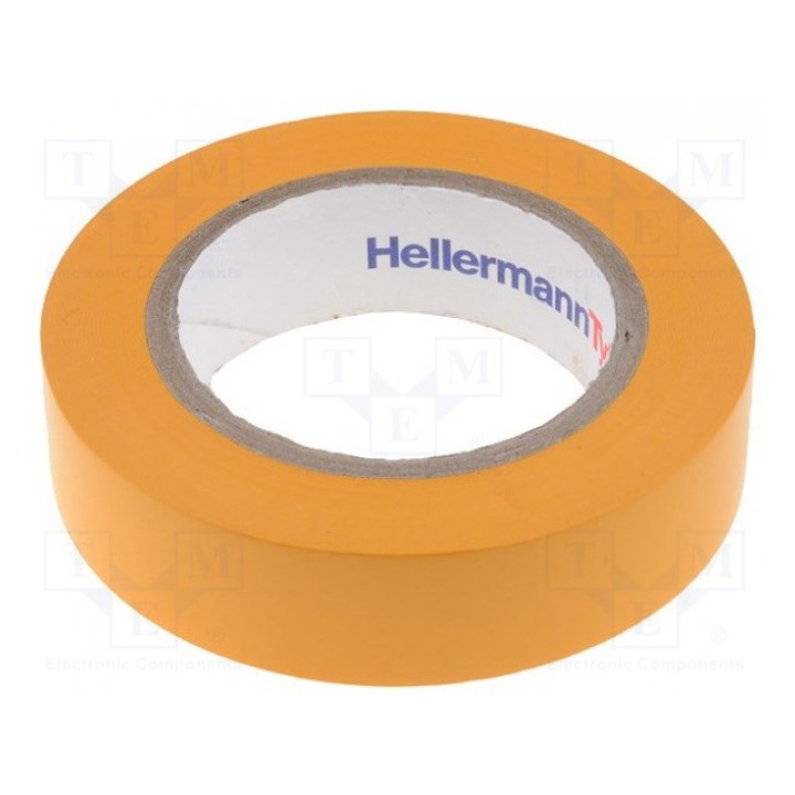 Лента электроизоляционная HELLERMANNTYTON 710-00110 (HTAPE-FLX-15OR)