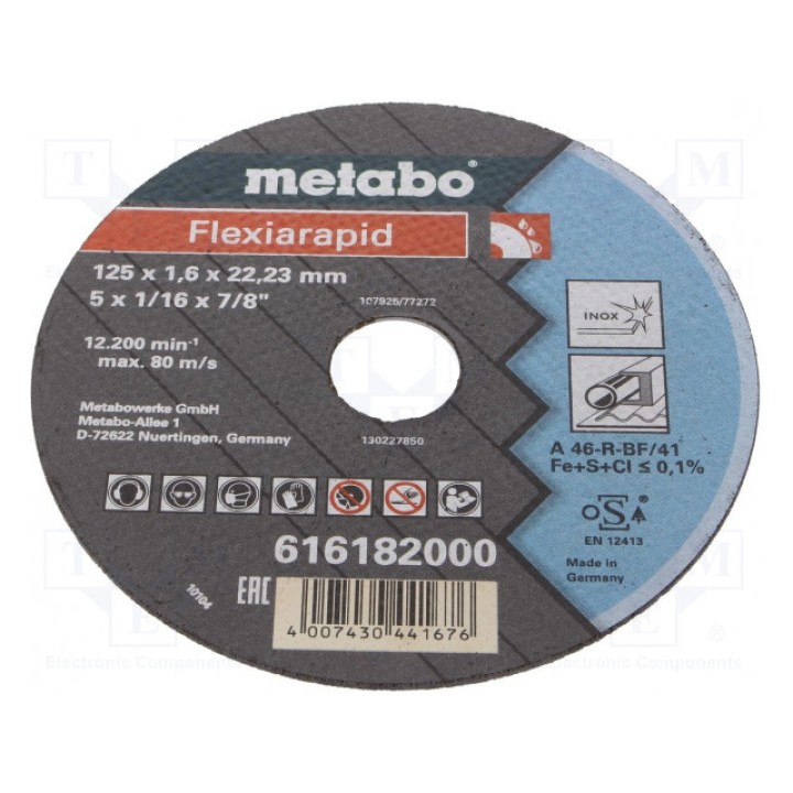 Отрезная фреза METABO 616182000 (MTB.616182)