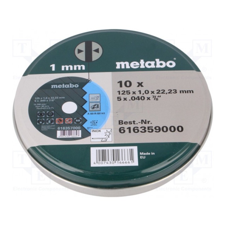 Отрезная фреза METABO 616359000 (MTB.616359)