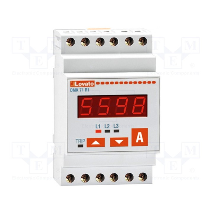 Модульный измеритель тока AC LOVATO ELECTRIC DMK 71 R1 (DMK71R1)