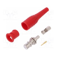 BNC красный 3А POMONA POM-73104-2