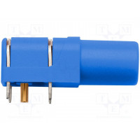 Гнездо "банан" 4мм 24А 1кВ синий SCHUTZINGER SWEB8094AU-BL