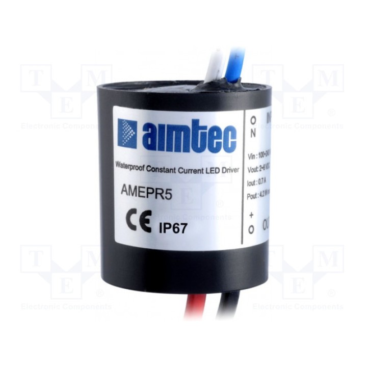 Блок питания импульсный LED 5Вт AIMTEC AMEPR5-05100AZ (AMEPR5-05100AZ)