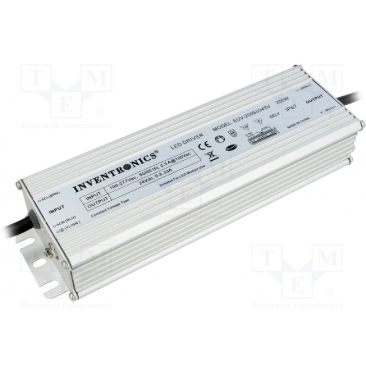 Блок питания импульсный LED 200Вт INVENTRONICS EUV-200S024SV (EUV-200S024SV)
