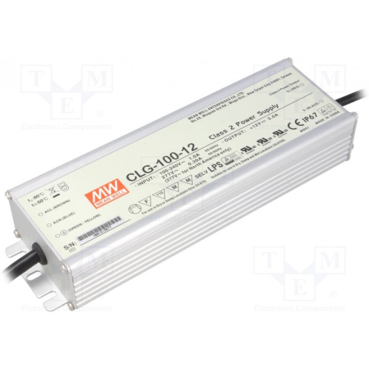 Блок питания импульсный LED 60Вт MEAN WELL CLG-100-12 (CLG-100-12)