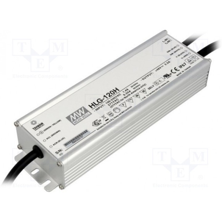 Блок питания импульсный LED MEAN WELL HLG-120H-42B (HLG-120H-42B)