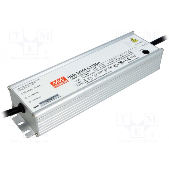 Блок питания импульсный LED MEAN WELL HLG-240H-C1750A (HLG-240H-C1750A)